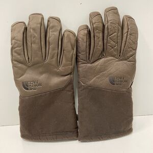 The North Face Denali SE Leather Gloves Brown Large Insulated HTF Discontinued